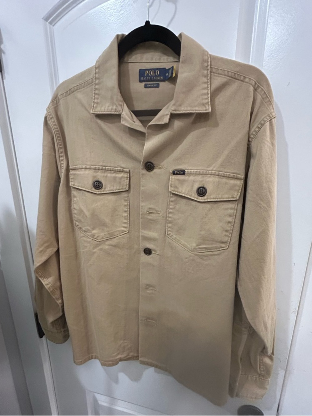 Ralph Lauren Beige Cotton Workshirt Jacket